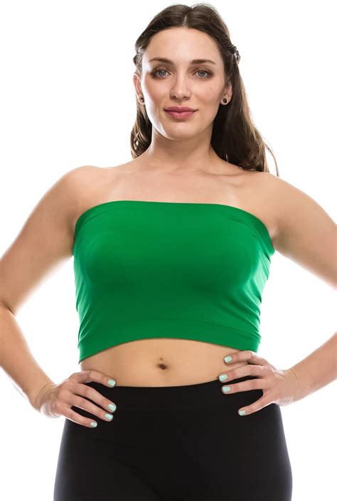 tube top no bra|Amazon.com: Seamless Bandeau Strapless Tube Top: Clothing, .